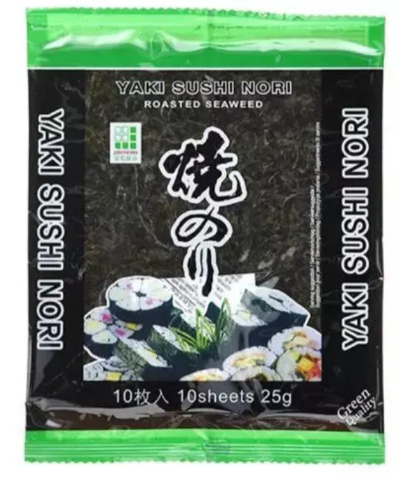 [RB-NORI-25g] Yaki Sushi Nori – Pražené mořské řasy na sushi (10 plátků, 25g)